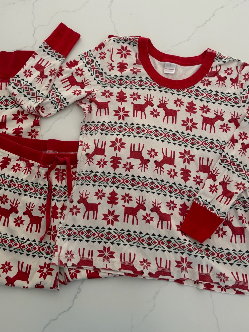 Hanna Andersson Women’s XL Dear Deer
Pajama Set Organic Cotton Like New